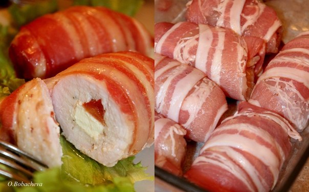 Куриные рулетики с сыром фета в духовке рецепт